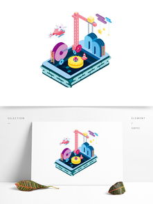 網(wǎng)絡(luò)科技工廠2.5d可商用元素圖片素材 ai格式 下載 互聯(lián)網(wǎng)圖標大全